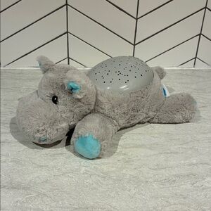 Cloud b Gray Plush Hippo Night Light